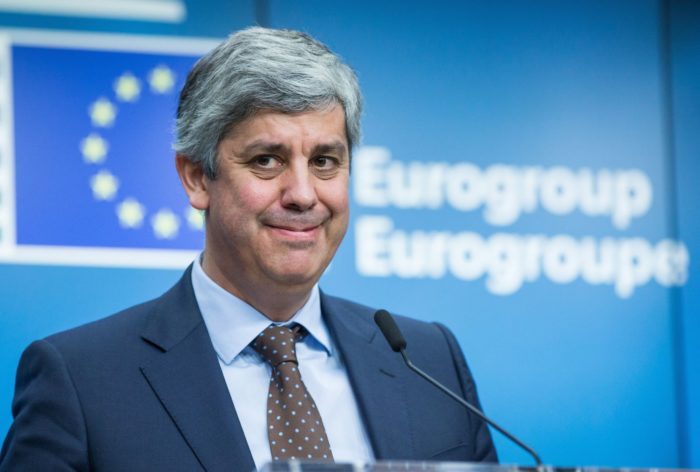 Mario Centeno portugál pénzügyminiszter, az euróövezet pénzügyminisztereit tömörítõ Eurócsoport új elnöke a megválasztását követõ sajtótájékoztatón az Európai Tanács brüsszeli székházában 2017. december 4-én. A portugál miniszter Jeroen Dijsselbloem volt holland pénzügyminisztertõl veszi át az elnöki tisztséget. (MTI/EPA/Stephanie Lecocq)