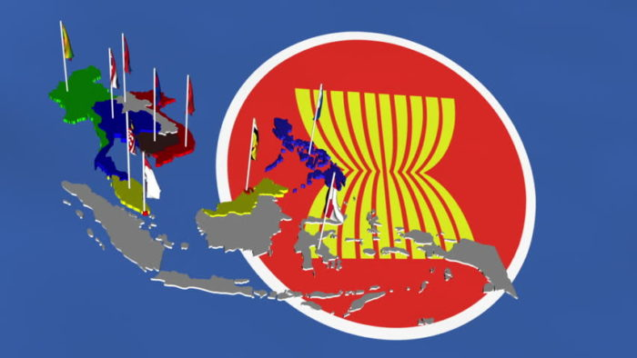 ASEAN logo és tagállamai