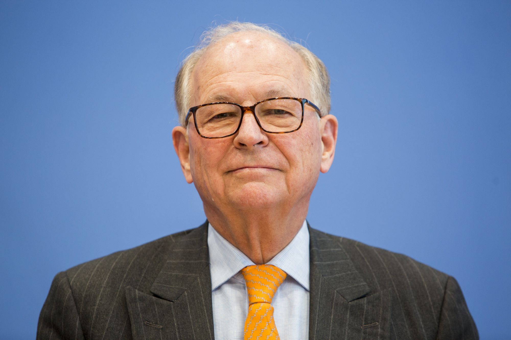 Wolfgang Ischinger, az MSC elnöke Berlinben, 2018. február 8-án. EPA/OMER MESSINGER