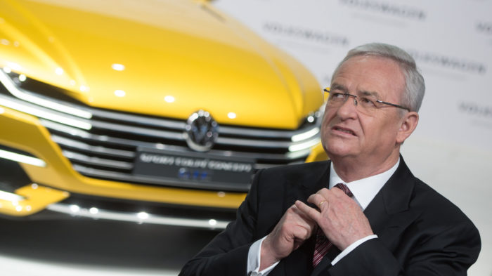 epa06710188 (FILE) - Former CEO of German car manufacturer Volkswagen (VW), Martin Winterkorn, fixes his tie prior to the start of the balance press conference in Berlin, Germany, 12 March 2015 (reissued 04 May 2018). Former Volkswagen CEO, Martin Winterkorn, has been indicted on fraud charges in the US over its efforts to conceal compliance with US federal emission standards.  EPA/JOCHEN LUEBKE  GERMANY OUT